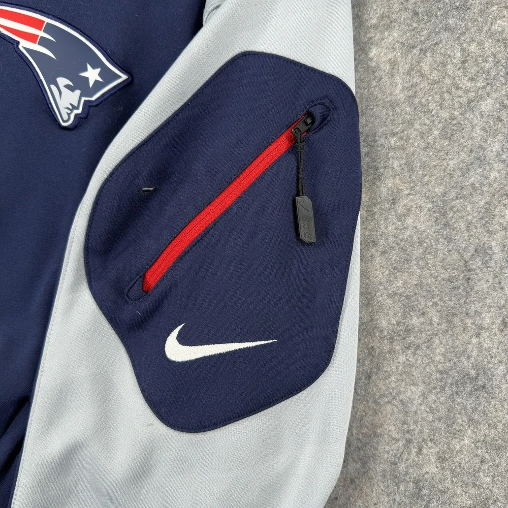 New England Patriots Jacket Mens‎ Large Blue NFL Football Dri-FIT Full Zip Nike
